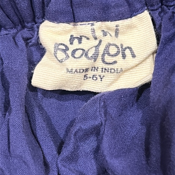 Mini Boden wide elastic band Floral Appliqué patchwork embellish Skirt Size 5-6Y - Picture 5 of 8